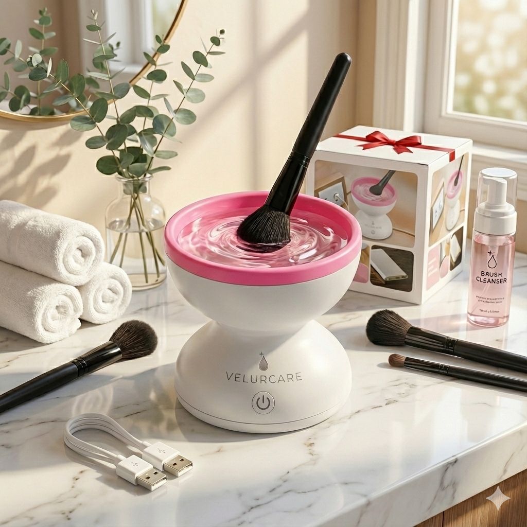 VelurCare Cuenco Blanco con Rosa (manual)